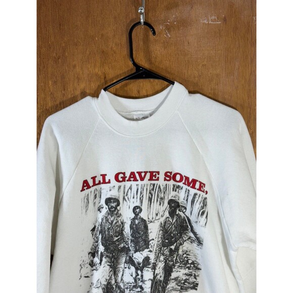 Vintage All Gave Some Some Gave All Military Soldier‎ Crewneck Sweater XL - Picture 2 of 8